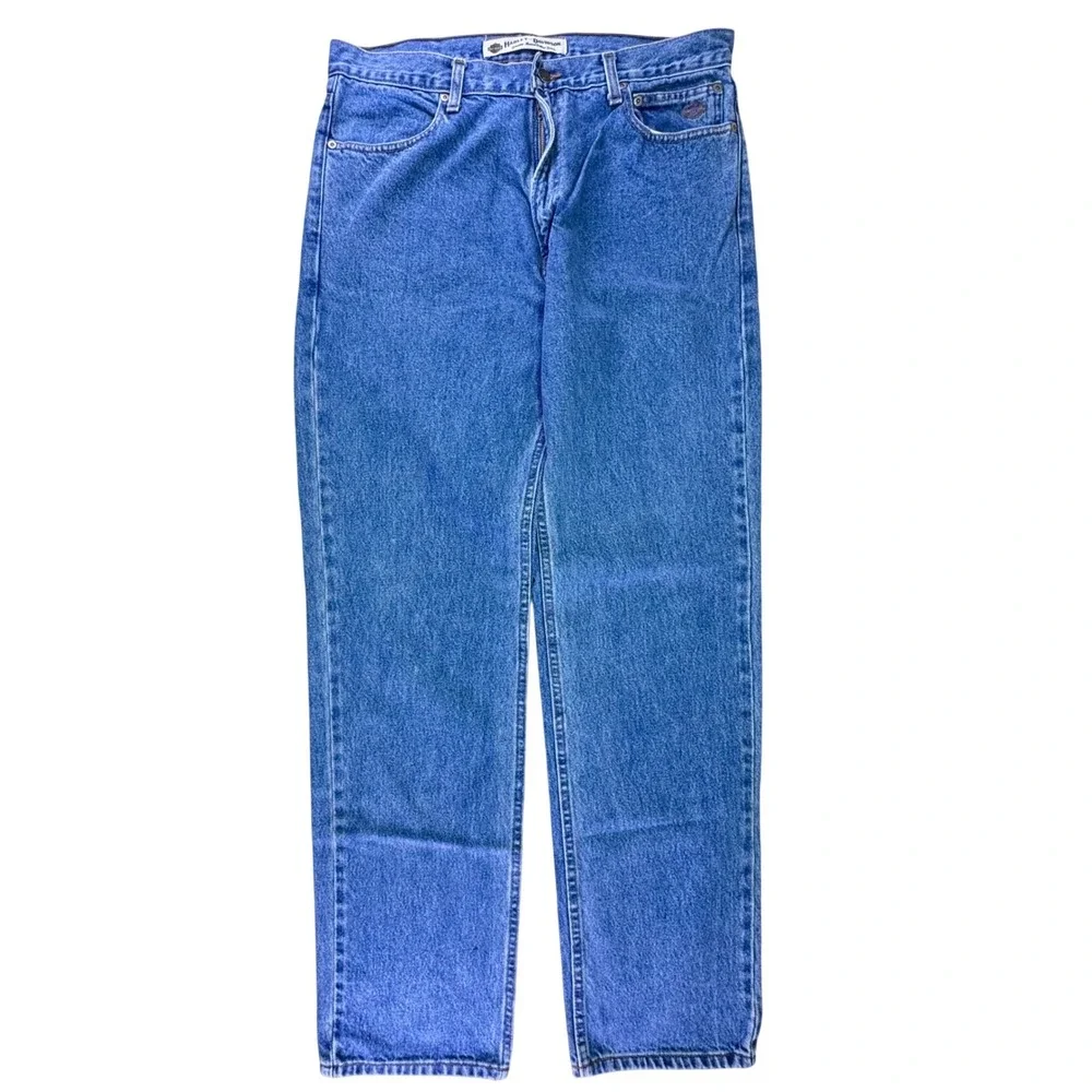 Harley-Davidson Classic Blue Denim Jeans Men's 36x34 Heavy Cotton Motorcycle‎